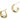 Push Back Stud Earring - Brass - 316 Surgical Stainless Steel Stud - 18K Real Gold Plated Brass - 5.1gr - MJ200649 - MinjuanRong