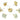 Push Back Stud Earring - Natural Stone Howlite - 316  Surgical Stainless steel - Gold Tone Plated stone - 6.58gr - MJ200997 - MinjuanRong