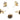 Push Back Stud Earring - Natural StoneTigers Eye - 316  Surgical Stainless steel - Gold Tone Plated stone - 8.1gr - MJ200996 - MinjuanRong