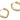 Huggie Hoop Wire Earring - Brass - Zircon - 18k real gold plated brass - 13.6gr - MJ200512 - MinjuanRong