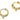 Huggie Hoop Wire Earring - Brass - 18k real gold plated brass - 4.65gr -  MJ201196 - MinjuanRong
