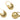 Hinged Back Earring - Brass - 18k real gold plated brass - 7.7gr - MJ200517 - MinjuanRong