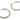 Huggie Hoop Wire Earring - Brass - 18K Real White Gold Plated Brass - 6.8gr - MJ101074 - MinjuanRong