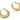 Hinged Back Earring - Brass - 18k real gold plated brass - 10.12gr - MJ201210 - MinjuanRong