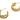 Push Back Stud Earring - Brass - 925 silver stud - 18k real gold plated brass - 7.87gr - MJ201177 - MinjuanRong