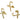 Push Back Stud Earring - Brass - 925 silver stud - 18k real gold plated brass - 4.55gr - MJ201170 - MinjuanRong