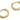 Huggie Hoop Wire Earring - Brass - Zircon - 18k real gold plated brass - 3.3gr - MJ200416 - MinjuanRong