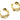 Cuff Earring - Brass - 18k real gold plated brass - 6.2gr - MJ200489 - MinjuanRong