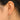 Push Back Stud Earring - Brass - 316 Surgical Stainless Steel Stud - 18K Real White gold Plated Brass - 4.1gr - MJ102090 - MinjuanRong