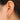 Push Back Stud Earring - brass - Imitation silver needle - 18k real gold plated - 6.1gr - MJ100669 - MinjuanRong