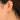 Push Back Stud Earring - Brass - Brass Stud - 18K Real Gold Plating - 8gr - MJ200633 - MinjuanRong
