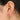 Push Back Stud Earring - Brass - 316 Surgical Stainless Steel Stud - 18K Real Gold Plating - 5.1gr - MJ200614 - MinjuanRong