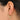 Hinged Back Earring - Brass - Zircon - 18K Real Gold Plated Brass - 7.5gr - MJ201795 - MinjuanRong