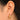 Push Back Stud Earring - Brass - 316 Surgical Stainless Steel Stud - 18K Real Gold Plated Brass - 5.1gr - MJ200649 - MinjuanRong