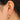 Push Back Stud Earring - brass - Imitation silver needle - 18k real gold plated - 8gr - MJ100689 - MinjuanRong