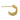 Push Back Stud Earring - brass - 316 stainless steel stud - 18k real gold plated brass - 4.4gr - MJ200643 - MinjuanRong