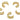 Cuff Earring - Brass - 18K Real Gold Plated Brass - 5.1gr - MJ200323 - MinjuanRong