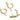 Huggie Hoop Wire Earring - Brass - Zircon - 18K Real Gold Plated Brass - 4.5gr - MJ200380 - MinjuanRong