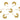 Push Back Stud Earring - brass - 316 stainless steel stud - 18k real gold plated brass - 4.4gr - MJ200643 - MinjuanRong