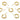 Push Back Stud Earring - Brass - 316 stainless steel stud - 18k real gold plated brass - 3.2gr - MJ200470 - MinjuanRong