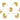 Push Back Stud Earring - Brass - 316 stainless steel stud - 18k real gold plated brass - 5.3gr - MJ200475 - MinjuanRong