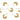 Push Back Stud Earring - Brass - 316 stainless steel stud - 18k real gold plated brass - 4gr - MJ200482 - MinjuanRong