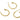 Push Back Stud Earring - Brass - 316 stainless steel stud - 18k real gold plated brass - 3.1gr - MJ200487 - MinjuanRong