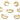 Huggie Hoop Wire Earring - Brass - Zircon - 18K Real Gold Plated Brass - 3.9gr. - MJ200398 - MinjuanRong