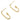 Push Back Stud Earring - Brass - Steel Stud - 18k real gold plated brass - 3.27gr - MJ201124 - MinjuanRong