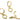 Lever back Earring - Brass - Zircon - 18k real gold plated brass - 3.33gr - MJ201143 - MinjuanRong