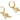 Lever back Earring - Brass - Zircon - 18k real gold plated brass - 4.15gr - MJ201141 - MinjuanRong