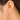 Push Back Stud Earring - brass - 316 stainless steel stud - 18k real gold plated - 8gr - MJ200005 - MinjuanRong
