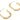 Push Back Stud Earring -Brass - 925 silver stud - 18K Real Gold Plated Brass - 10.9gr. - MJ200438 - MinjuanRong