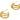 Push Back Stud Earring - brass - Steel Stud - 18k real gold plated - 7.9gr - MJ200024 - MinjuanRong