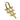 Push Back Stud Earring - brass - Steel Stud - 18k real gold plated - 8gr - MJ200020 - MinjuanRong