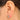 Push Back Stud Earring - Brass - 316 Stainless Steel Stud - 18k real white gold plated brass - 4.6gr - MJ102105 - MinjuanRong