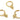 Leverback Earring - Brass - Zircon - 18k real gold plated brass - 3.8gr - MJ201148 - MinjuanRong