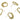 Push Back Stud Earring - Brass - 316 Stainless Steel Stud - 18K Real Gold Plated Brass - 5.3gr - 5.3gr - MinjuanRong