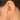 Push Back Stud Earring - Brass - 316 Stainless Steel Stud - 18k real white gold plated brass - 3.4gr - MJ102104 - MinjuanRong