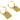 Push Back Stud Earring - brass - 316 stainless steel stud - 18K Real Gold Plated - 12.7gr - MJ200031 - MinjuanRong
