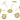 Push Back Stud Earring - Brass - 316 stainless steel stud - 18K Real Gold Plated Brass - 3.1gr - MJ100029 - MinjuanRong