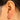Huggie Hoop Wire Earring - Brass - 316 stainless steel stud - Zircon - 18K Real Gold Plated Brass - 3.8gr - MJ100058 - MinjuanRong