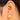 Push Back Stud Earring - Resin - Wood - 316 Surgical Stainless Steel Stud - Orange - 3gr - MJ200681 - MinjuanRong