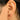 Push Back Stud Earring - Brass - Zircon - 925 silver stud - 18K real gold plated brass - 3.2gr - MJ101067 - MinjuanRong