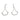 Push Back Stud Earring - Brass - 316 stainless steel stud - 18K Real White Gold Plating - 6.8gr  - MJ101443 - MinjuanRong
