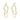Push Back Stud Earring - Brass - 18k Real Gold Plating - 13gr - MJ101262 - MinjuanRong