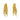 Push Back Stud Earring - Brass - 18k Real Gold Plating - 10.7gr - MJ101627 - MinjuanRong
