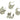 Push Back Stud Earring - Brass - 316 stainless steel stud - 18K Real White Gold Plating - 7.6gr - MJ101236 - MinjuanRong