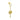 Push Back Stud Earring - Brass - 316 stainless steel stud - 18K Real Gold Plating - 9.6gr - MJ101314 - MinjuanRong