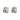 EnglishLock Earring - Brass - zircon - 18K Real White Gold Plating - 5.5gr - MJ101489 - MinjuanRong